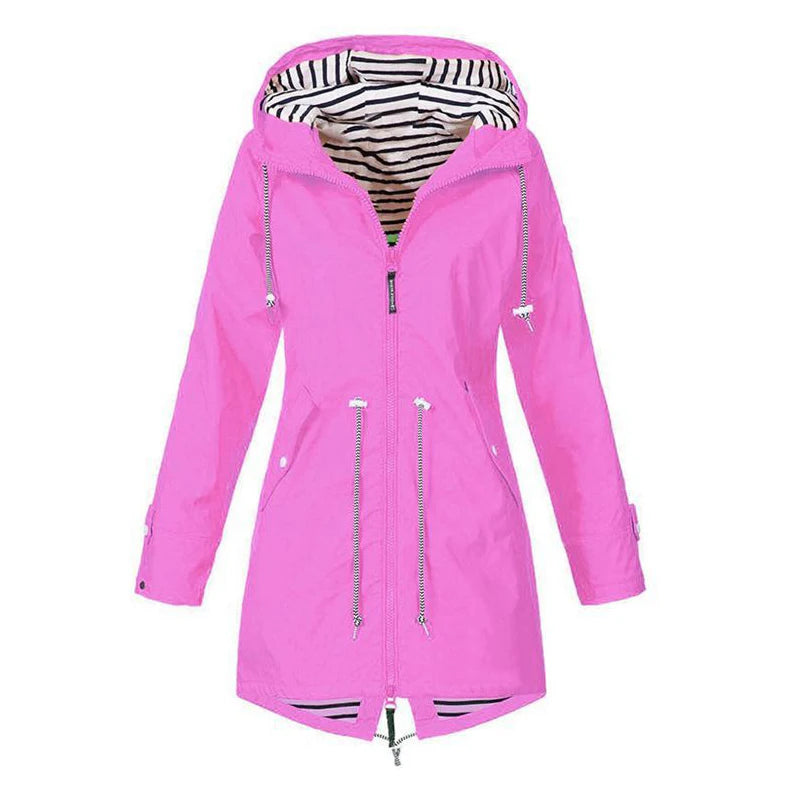 1Pc Women Outdoor Waterproof Coat