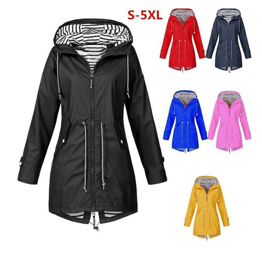 1Pc Women Outdoor Waterproof Coat