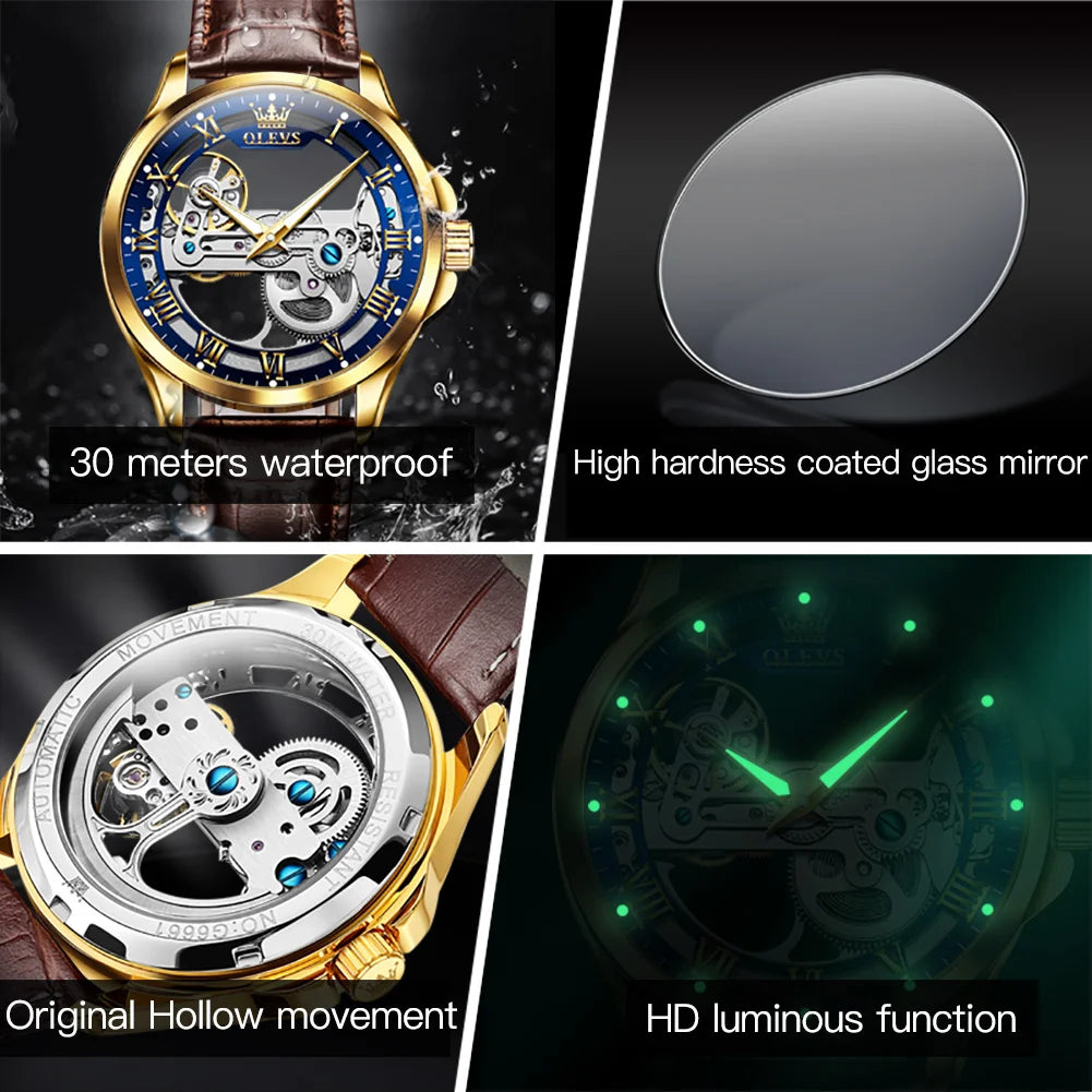 Luxury Men‘s Watches Waterproof  Automatic