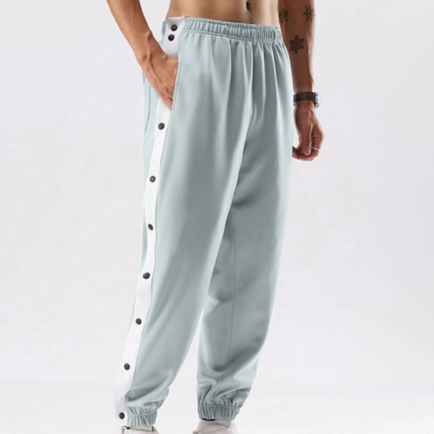 Tear Away Pants Casual Pants Splicing Basketball Training