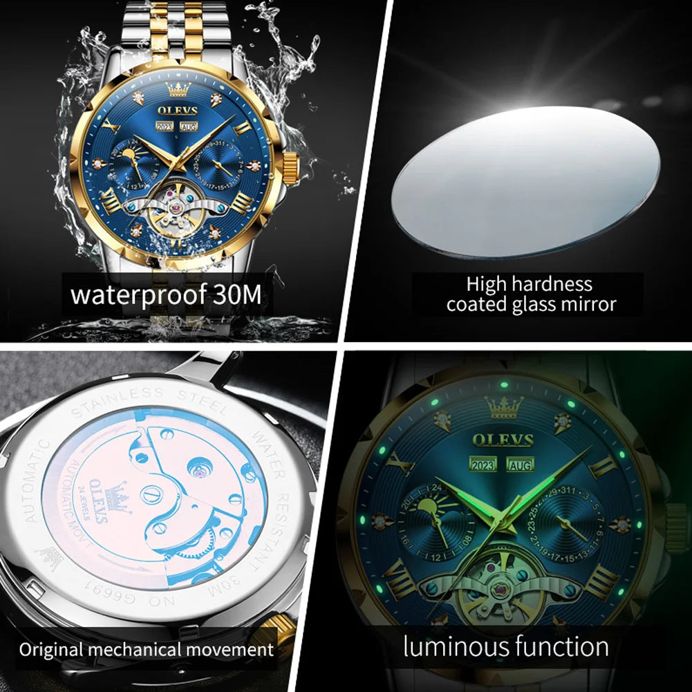 Men's Watches  Waterproof Automatic Mechanical Watch