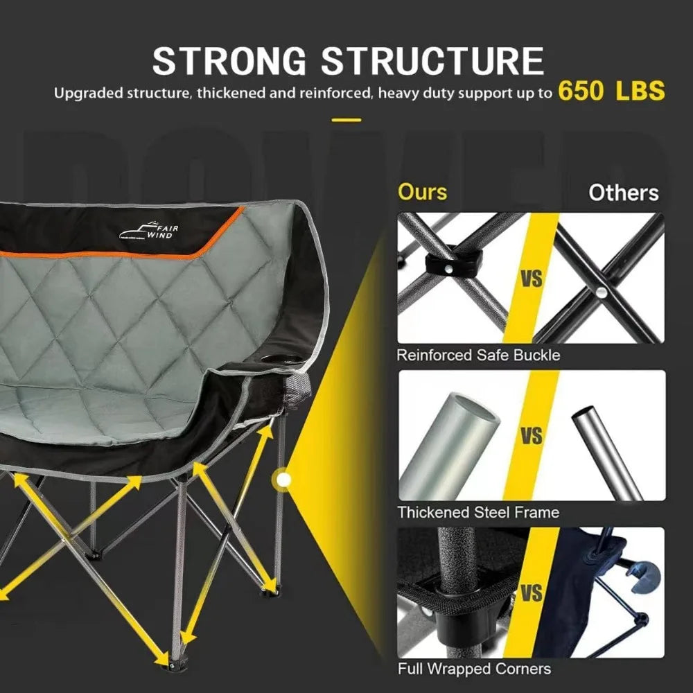 Oversized Fully Padded Camping Chair