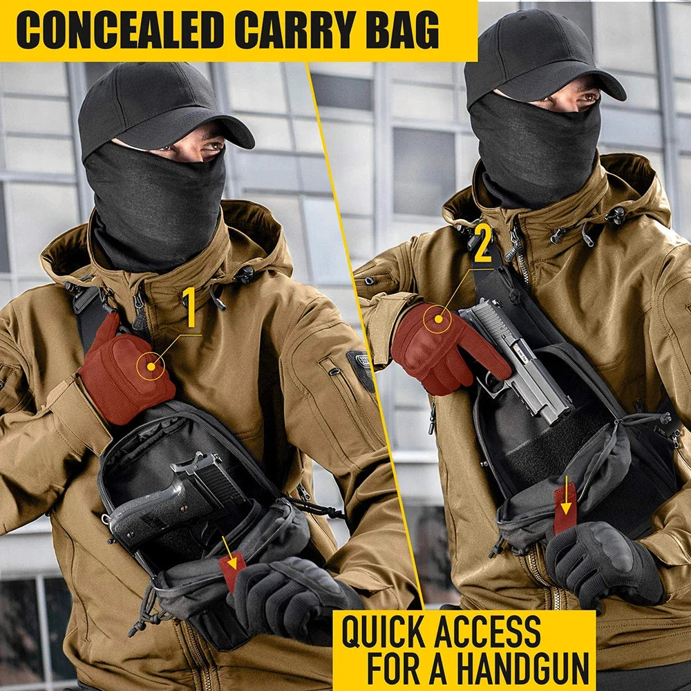 Tactical Gun Bag Shoulder Strap Bag Men