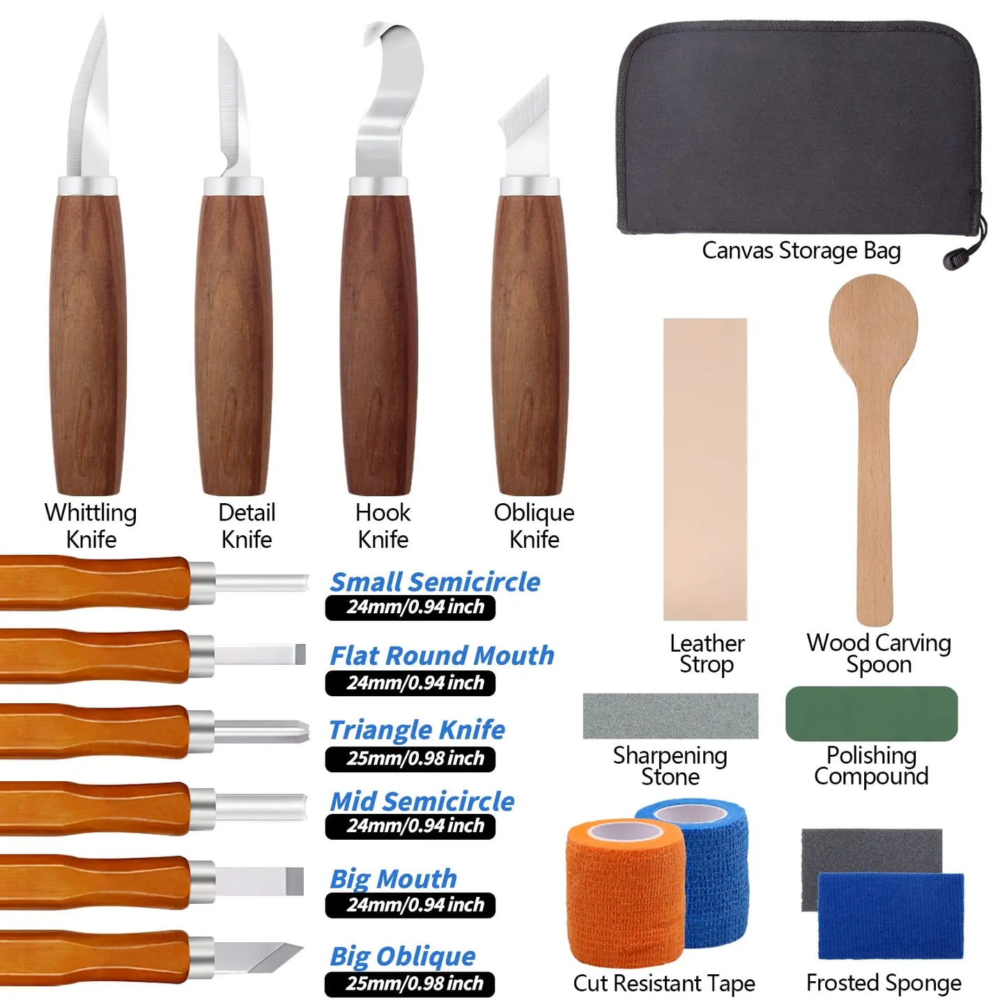 Wood Carving Knife Beginners Kids Adults