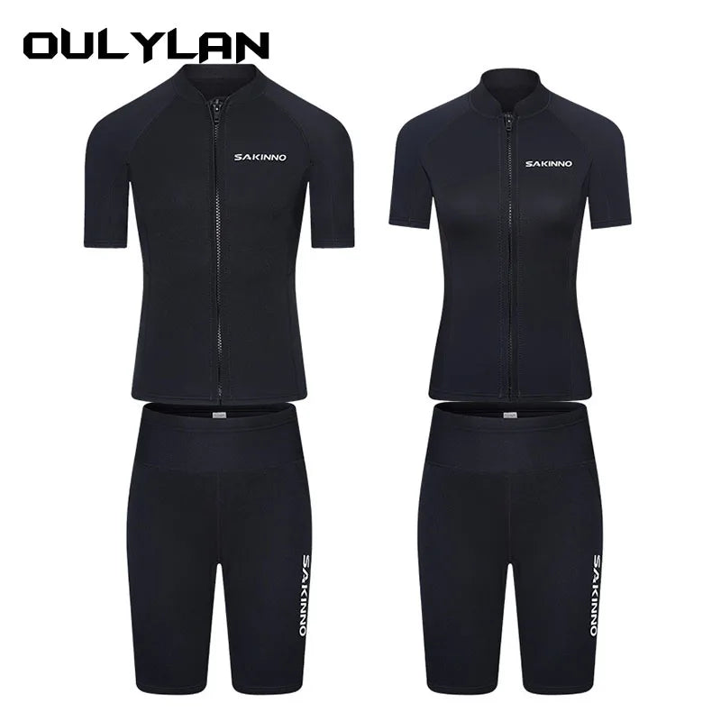 2mm Men Wetsuit Neoprene Diving Suit