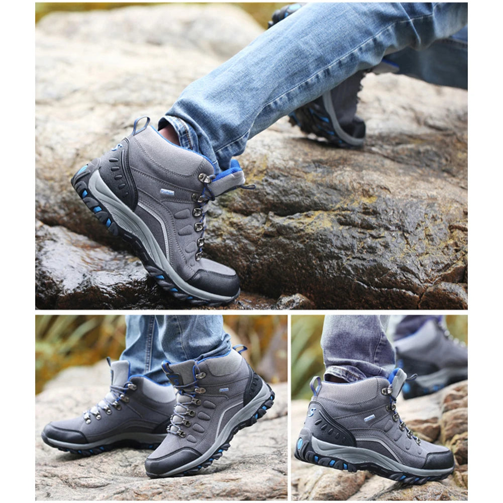 Hiking Shoes Trekking Boots Non Slip Men's Autumn Winter Shoes Lightweight Running Sneakers Breathable for Hiking Climbing