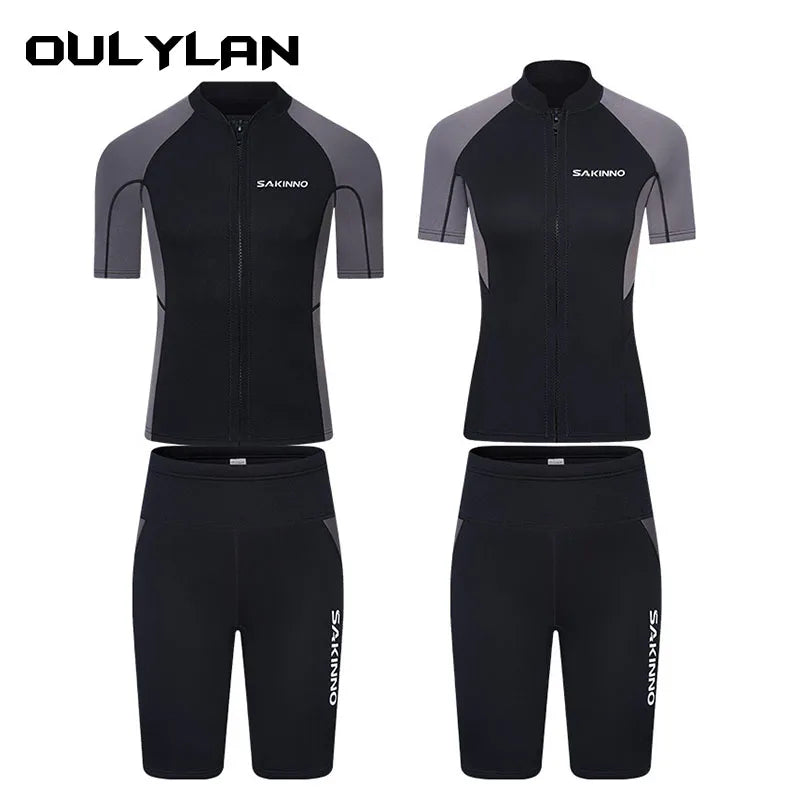 2mm Men Wetsuit Neoprene Diving Suit