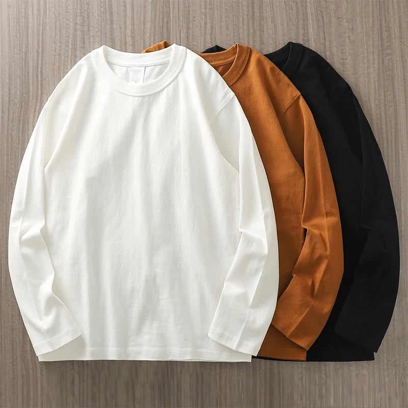 11.2 Oz Heavyweight Autumn Long Sleeved T Shirt for Men