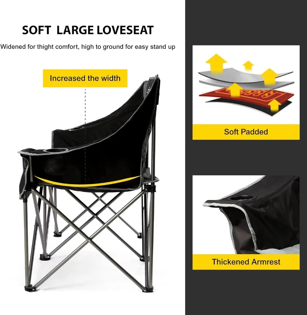 Oversized Fully Padded Camping Chair