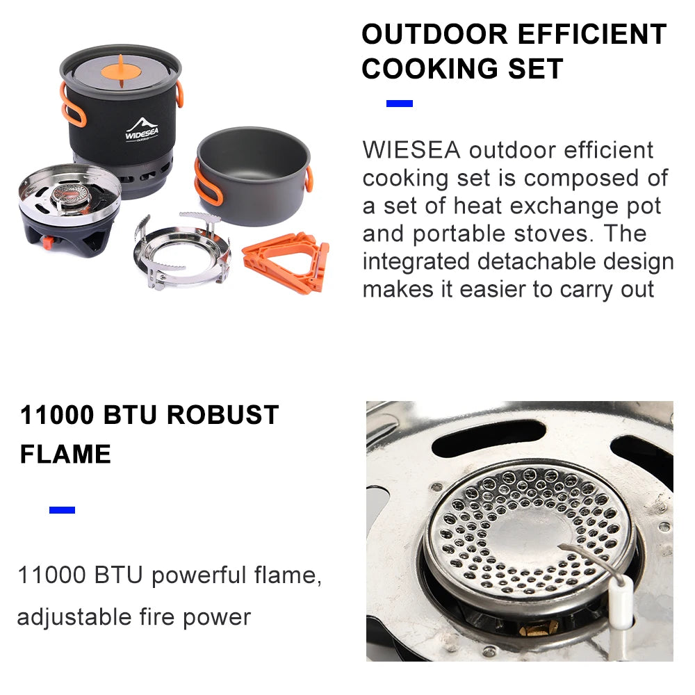 Camping Cooking System with  Outdoor Gas Burner