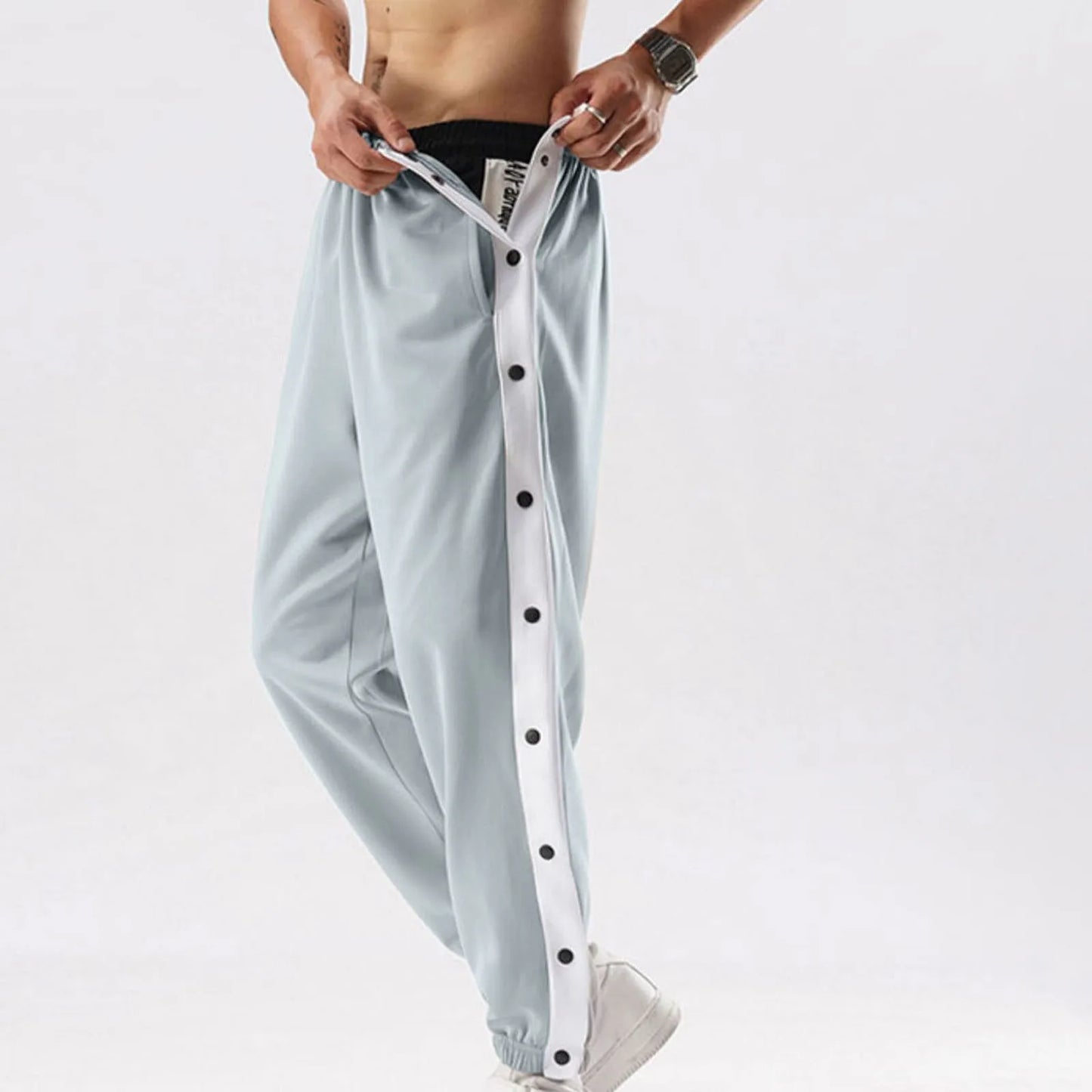 Tear Away Pants Casual Pants Splicing Basketball Training