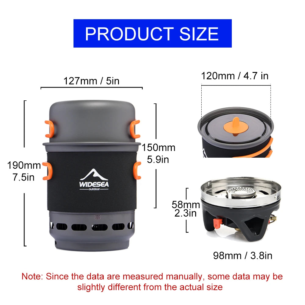 Camping Cooking System with  Outdoor Gas Burner