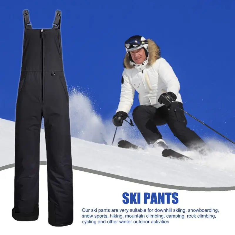 Insulated Ski Pants Overalls Ripstop Warm Insulated Snowboard Overalls