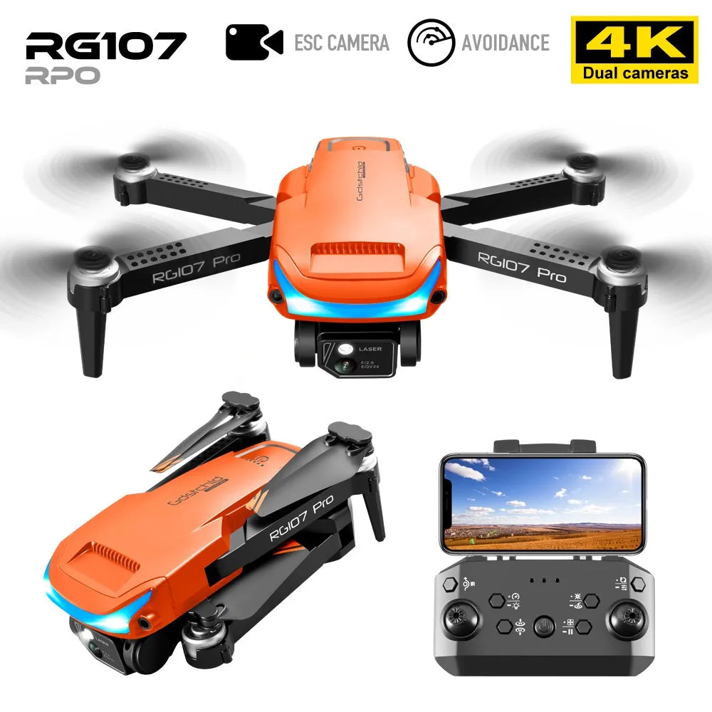 Pro Drone Professional Obstacle Avoidance 4K HD Dual Camera WIFI drone Remote Control Quadcopter RC