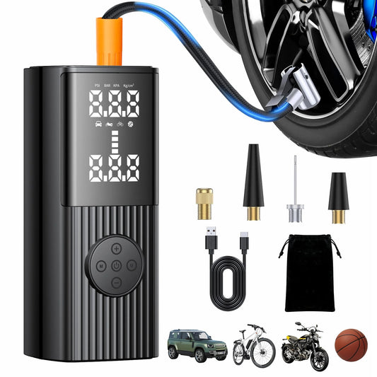 Portable Air Compressor - 20000 mAh Rechargeable Air Pump -